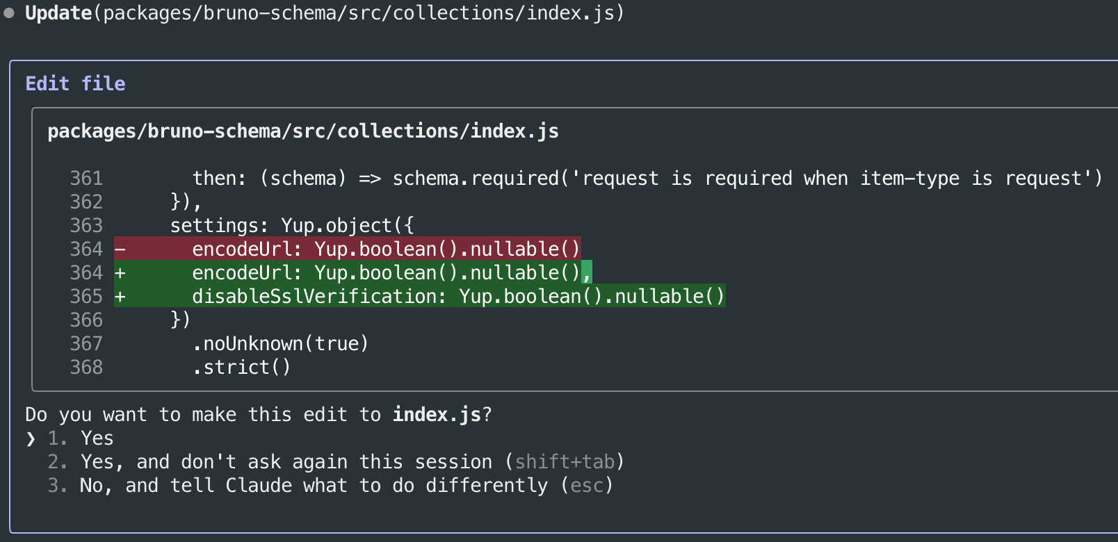 claudes edit file ui